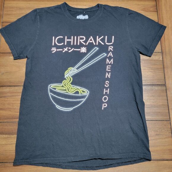 Naruto Shippuden Graphic SS Tee Black "Ichiraku Ramen Shop" - Size Medium - Picture 2 of 4